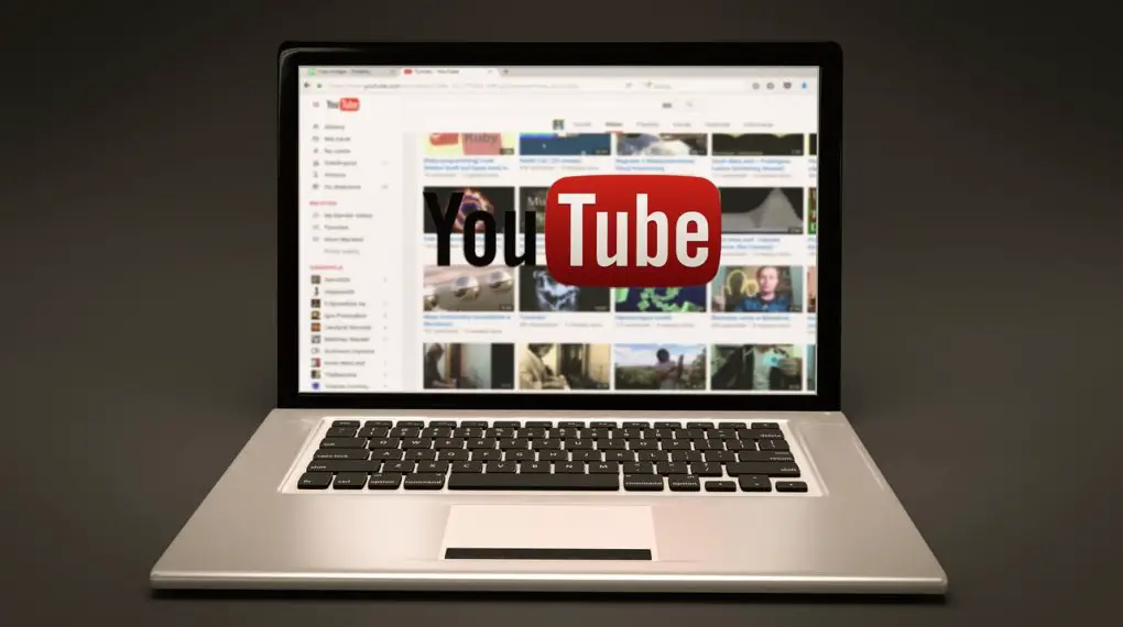 Laptop on Youtube Site
